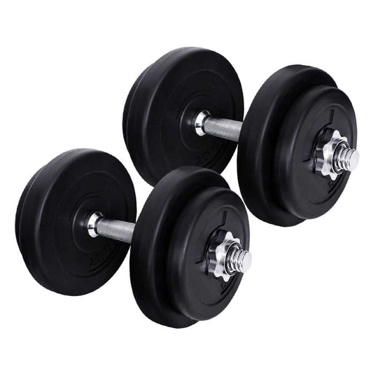 20KG Dumbbells Dumbbell Set Weight Training Plates Home Gym Fitness Exercise Sports & Fitness
