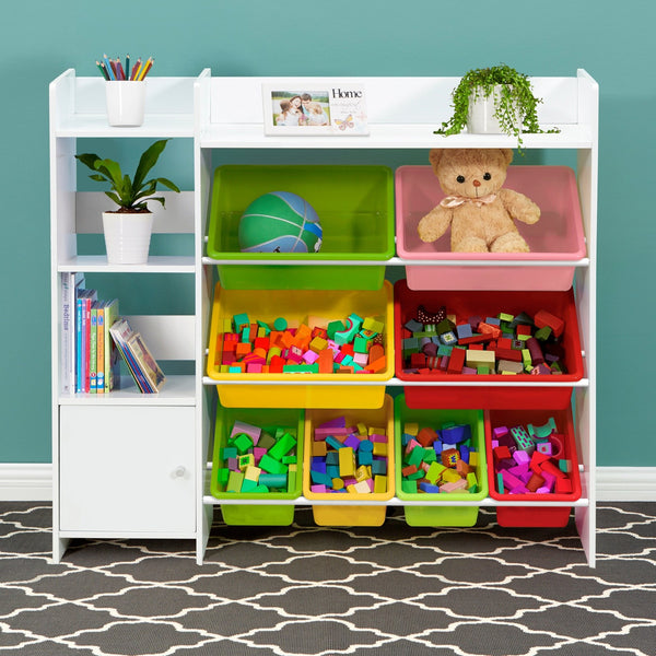 Kids Bookshelf and Toy Storage Organiser